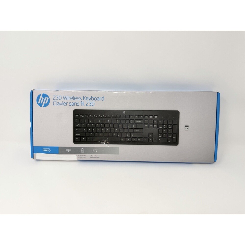 HP 230 Wireless Keyboard 3L1E7AA#ABA - Black - Brand New, Sealed